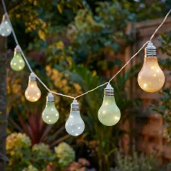 KAEMINGK Luci Per Esterno-Luminaria solare a 50 LED (4,5 m) Guinguette lampeggiante Multicolore soft
