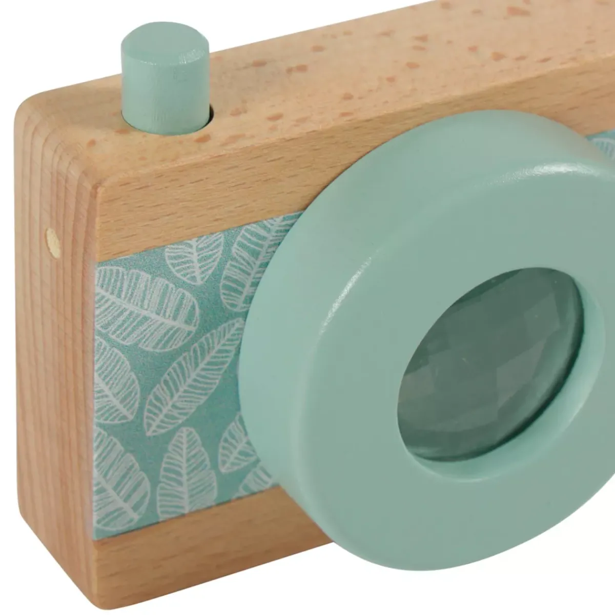 OSTARIA Oggetti Decorativi Bambini-Macchina fotografica bambini legno (10 cm) Flash Multicolore
