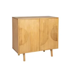 Credenze E Cassettiere-Madia alta 2 ante in rovere (100 x 100 cm) Olys
