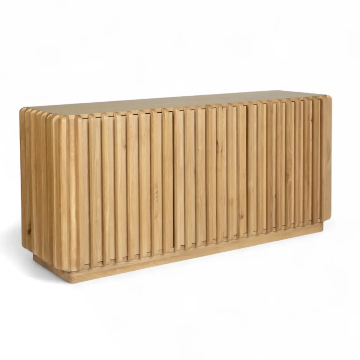 Credenze E Cassettiere-Madia 3 ante in legno massello di rovere (158 x 75 cm) Altos