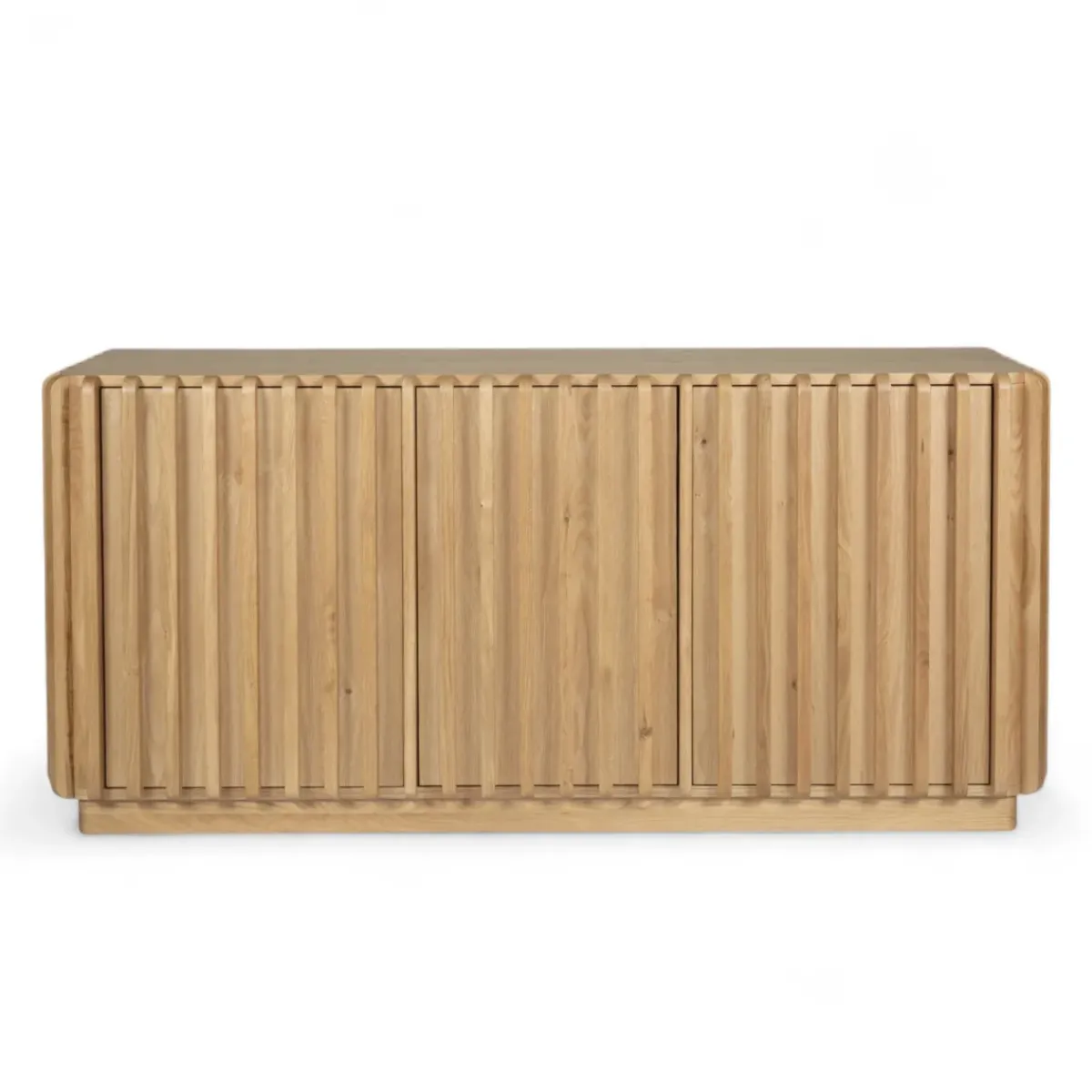 Credenze E Cassettiere-Madia 3 ante in legno massello di rovere (158 x 75 cm) Altos