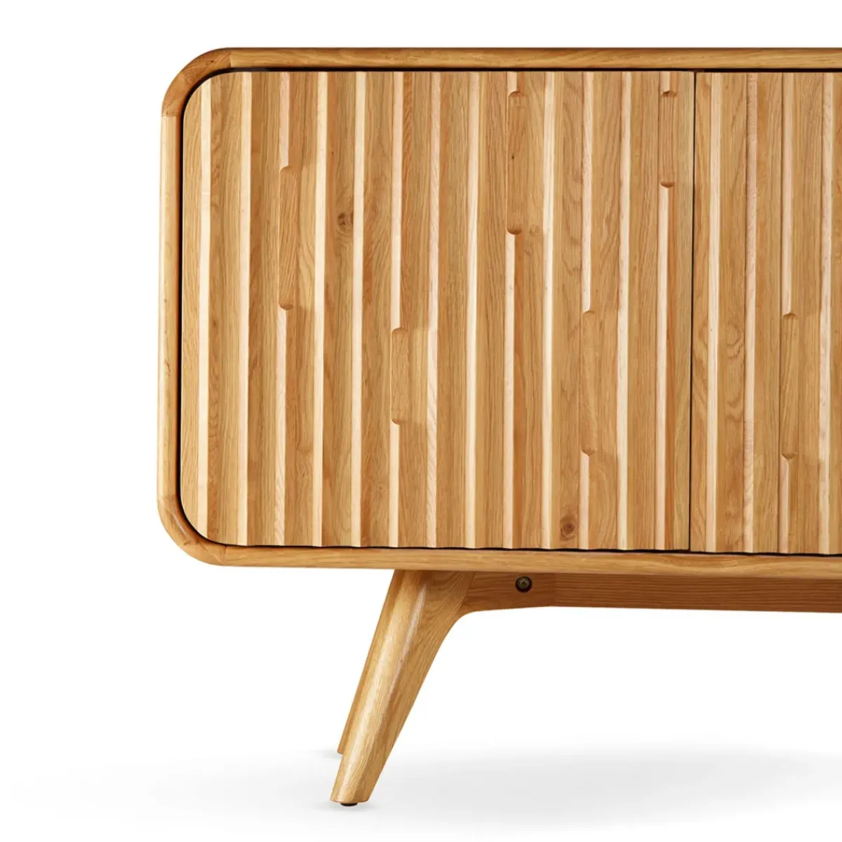 Credenze E Cassettiere-Madia 3 ante in legno massello di rovere (165 x 80 cm) Bilbao
