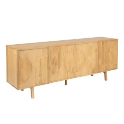 Credenze E Cassettiere-Madia 4 ante in rovere (200 x 80 cm) Olys