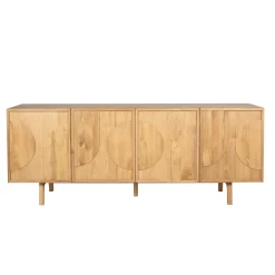 Credenze E Cassettiere-Madia 4 ante in rovere (200 x 80 cm) Olys