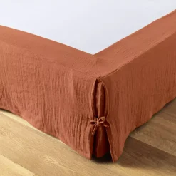Mantovana garza di cotone (140 x 190 cm) Gaïa Terracotta