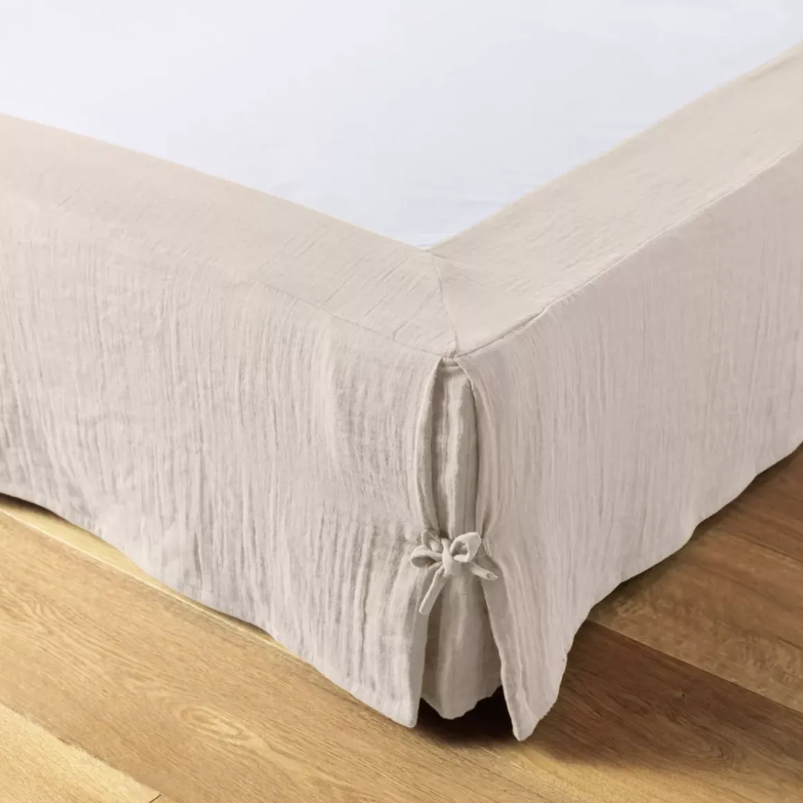 Mantovana garza di cotone (140 x 190 cm) Gaïa Beige pampa