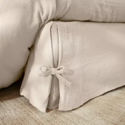 Mantovana garza di cotone (160 x 200 cm) Gaïa Beige pampa