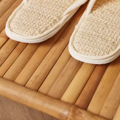 EMINZA Mobili Bagno-Mobile appendiabiti pieghevole con guardaroba in bambù (H176 cm) Hanoï