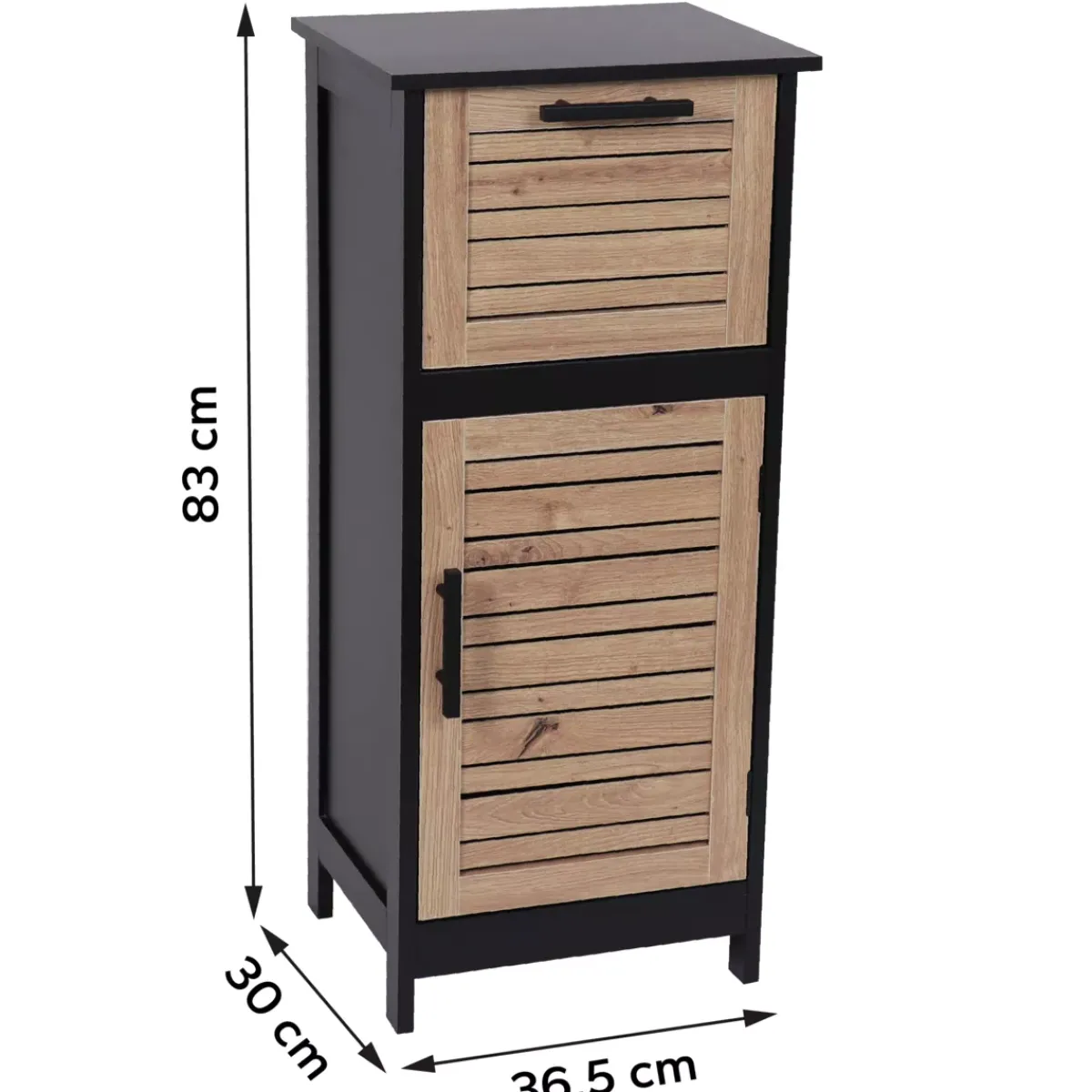 TENDANCE Contenitori Bagno|Mobili Bagno-Mobile basso per bagno (37 x H83 cm) Bergen