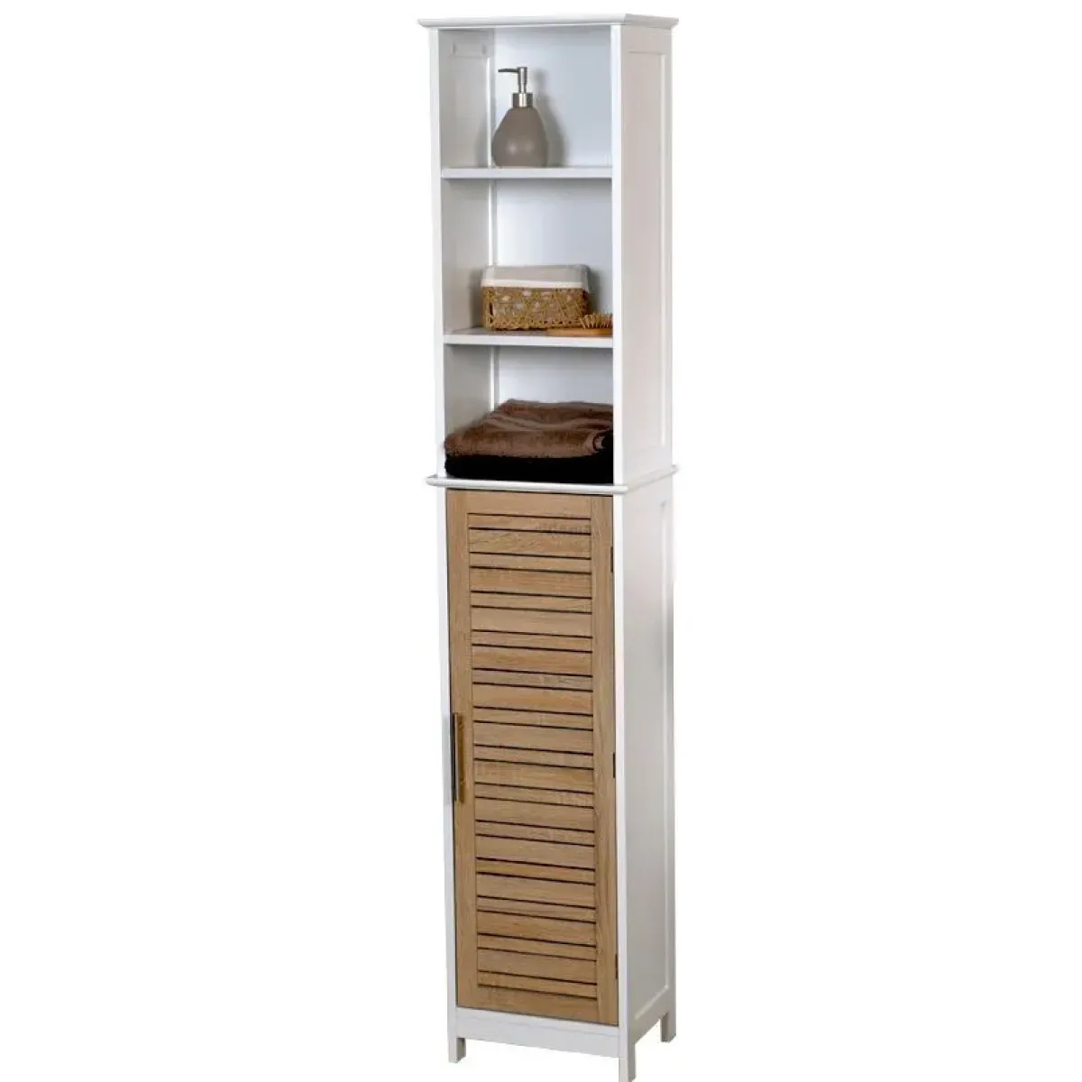 TENDANCE Contenitori Bagno|Mobili Bagno-Mobile colonna bagno Stockholm Bianco