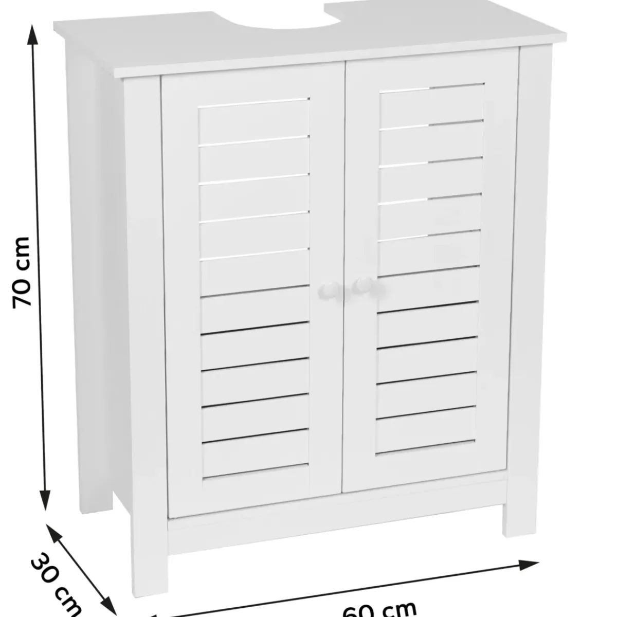 TENDANCE Contenitori Bagno|Mobili Bagno-Mobile da bagno (60 x H70 cm) Santorin