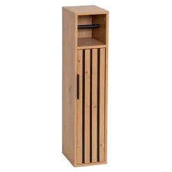 TENDANCE Accessori Water-Mobile porta rotolo carta igienica con riserva e mensola in legno Karma
