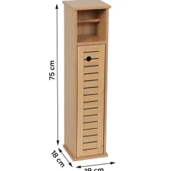TENDANCE Contenitori Bagno|Mobili Bagno-Mobile porta rotolo carta igienica con riserva (H75 cm) Trinidad