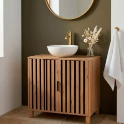 TENDANCE Contenitori Bagno|Mobili Bagno-Mobile sottolavabo bagno in legno (70 x 60 cm) Karma