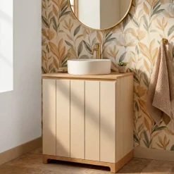 TENDANCE Contenitori Bagno|Mobili Bagno-Mobile sottolavabo bagno in legno (70 x 60 cm) Rivoli