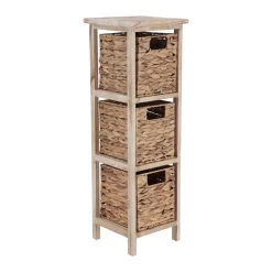 TENDANCE Contenitori Bagno-Mobiletto bagno 3 cesti giunco (77 x 25 cm) Olia