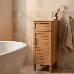 TENDANCE Contenitori Bagno|Mobili Bagno-Mobiletto basso bagno in legno (93 x 35 cm) Colonial