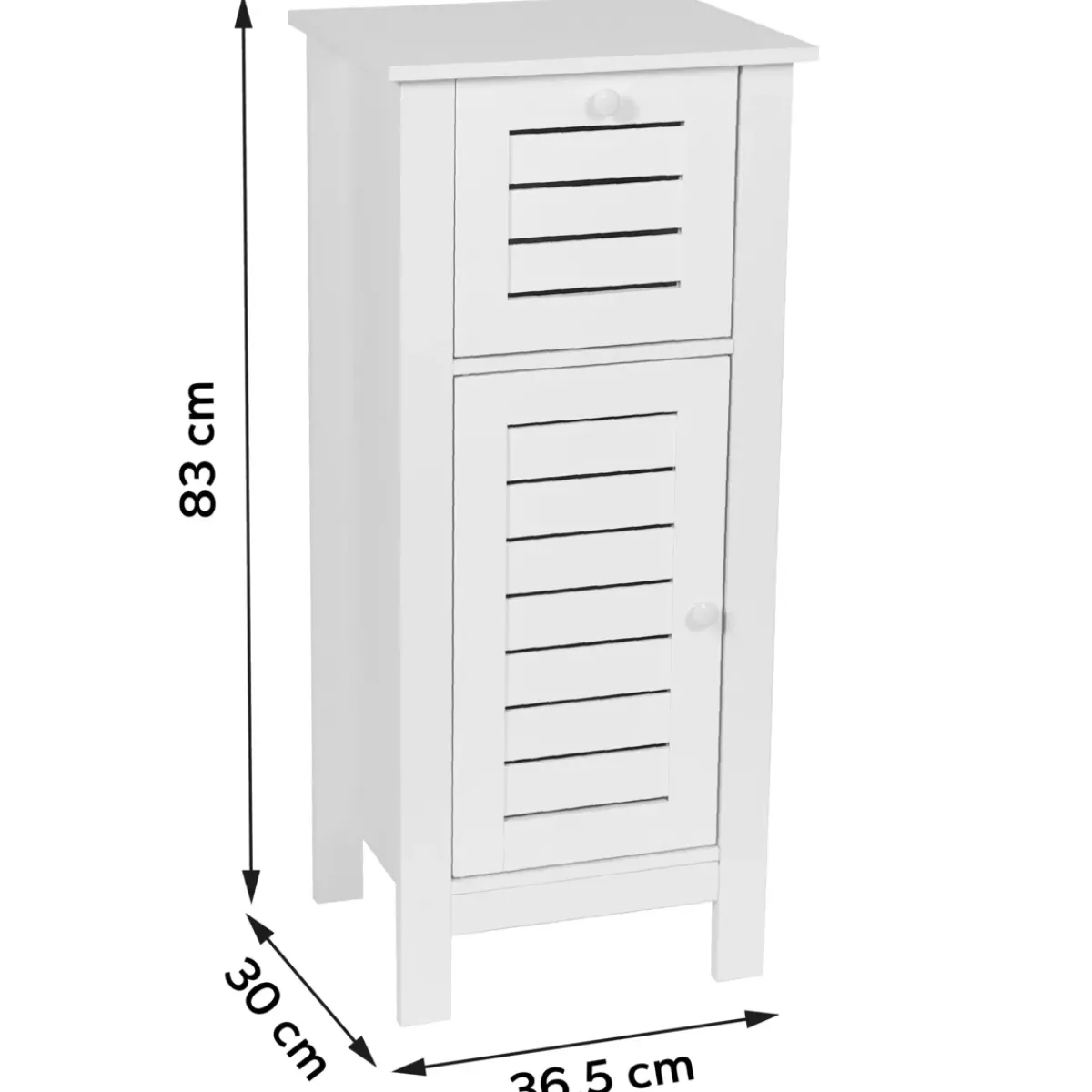 TENDANCE Contenitori Bagno|Mobili Bagno-Mobiletto da bagno (37 x H83 cm) Santorin