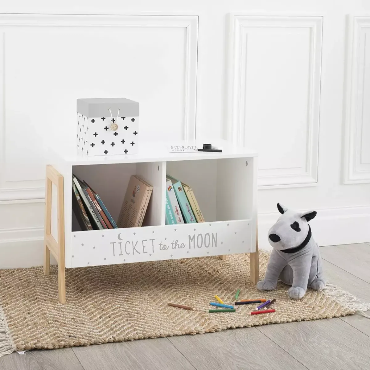 ATMOSPHERA Mobili Bambini-Mobiletto doppio per bambini (H40 cm) Scrittura