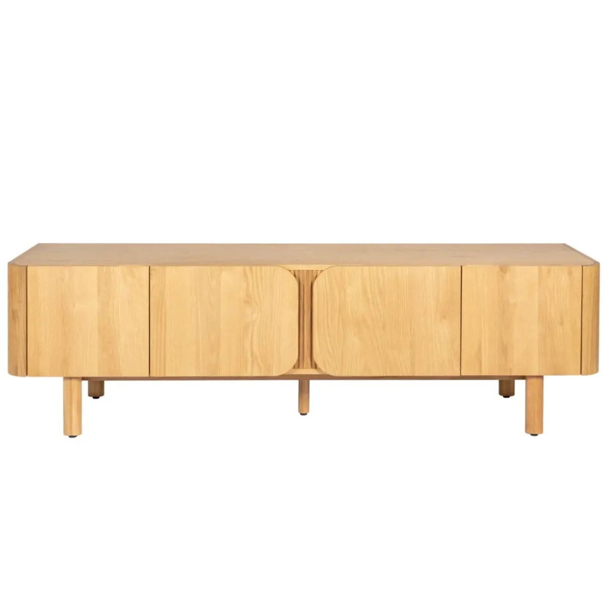 Mobile Tv-Mobile TV 4 ante in rovere massiccio (180 x 55 cm) Oakland
