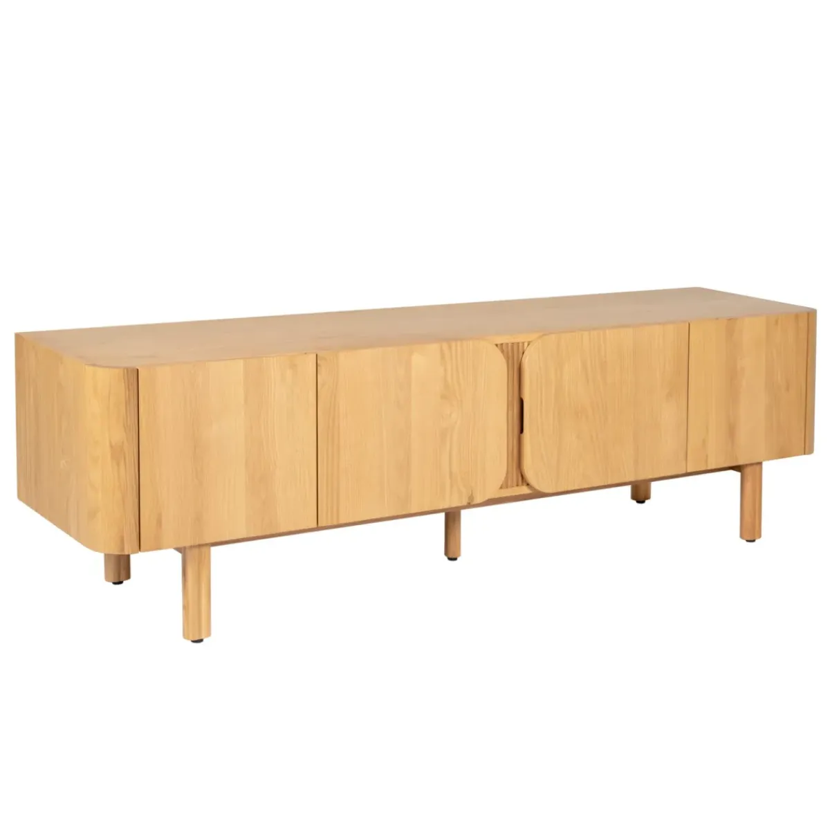 Mobile Tv-Mobile TV 4 ante in rovere massiccio (180 x 55 cm) Oakland