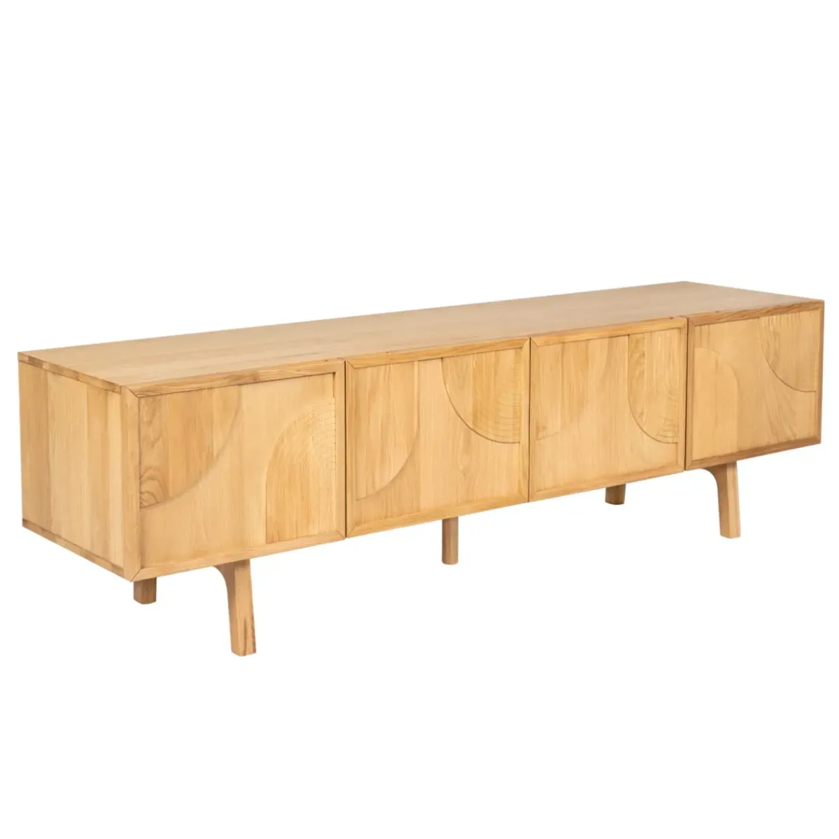 Mobile Tv-Mobile TV 4 ante in rovere (180 x 55 cm) Olys