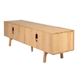 Mobile Tv-Mobile TV 4 ante in rovere (180 x 55 cm) Olys