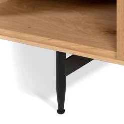 Mobile Tv-Mobile TV 4 nicchie in rovere massiccio (130 x 42 cm) Rytm