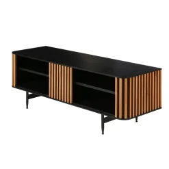 Mobile Tv-Mobile TV 4 nicchie in rovere massiccio (130 x 43 cm) Rytm