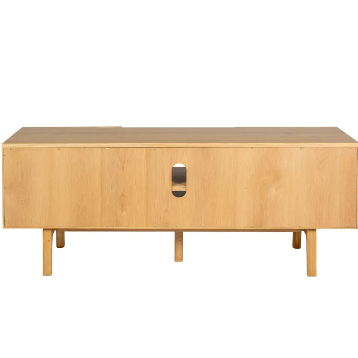 Mobile Tv-Mobile TV 2 scomparti 2 ante in rovere (140 x 55 cm) Olys