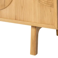 Mobile Tv-Mobile TV 2 scomparti 2 ante in rovere (140 x 55 cm) Olys