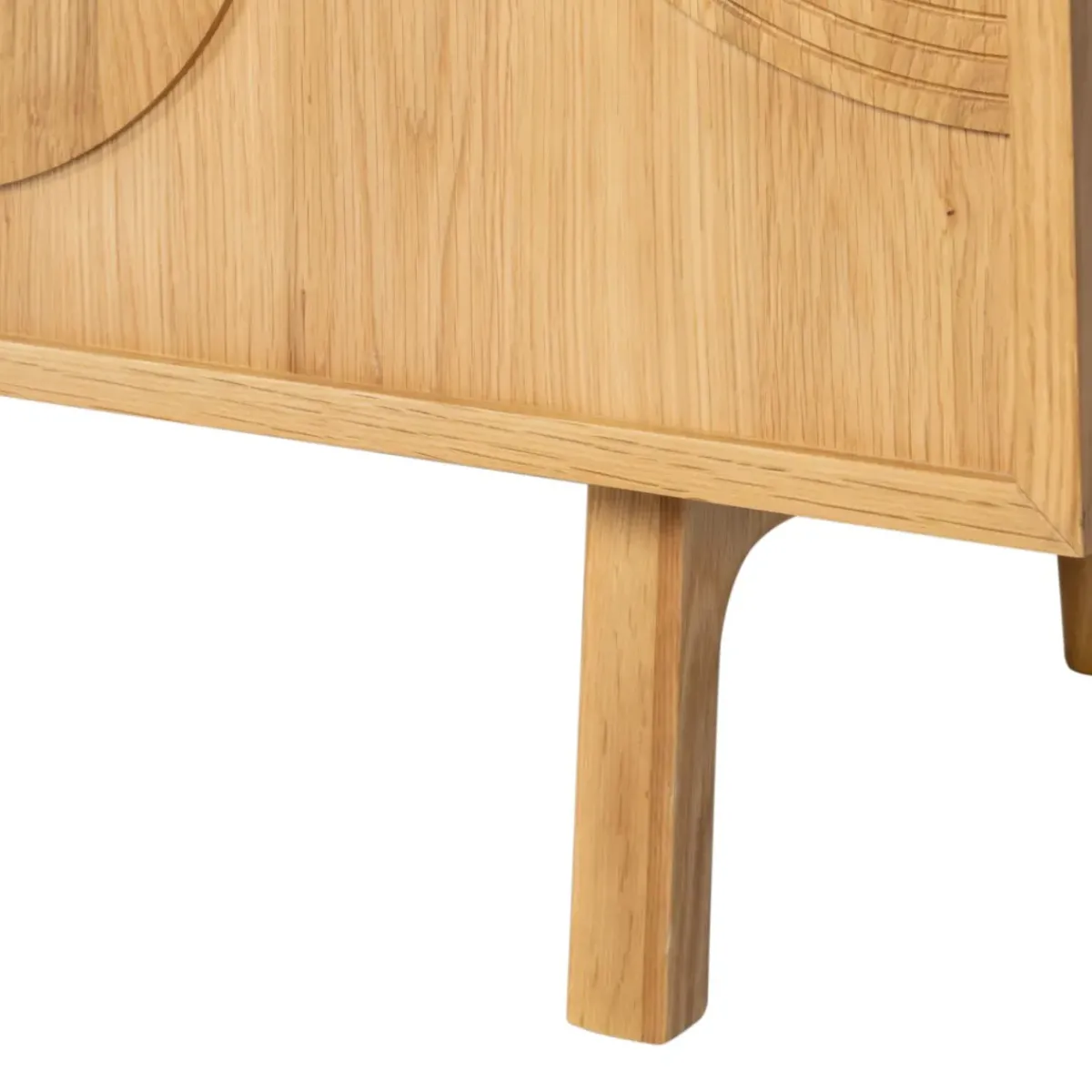 Mobile Tv-Mobile TV 2 scomparti 2 ante in rovere (140 x 55 cm) Olys