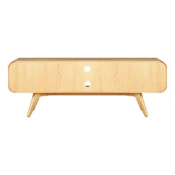 Mobile Tv-Mobile TV 2 scomparti 2 ante in rovere massiccio (165 x 58 cm) Bilbao