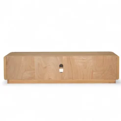 Mobile Tv-Mobile TV 2 scomparti 2 ante in rovere massiccio (180 x 45 cm) Altos