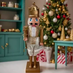 EMINZA Babbo Natale Animali E Personaggi|Personaggi E Oggetti Grande Dimensione-Musicista Schiaccianoci (H160 cm) musicale e animato Pavel