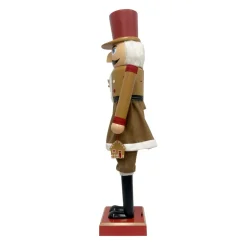 EMINZA Babbo Natale Animali E Personaggi|Personaggi E Oggetti Grande Dimensione-Musicista Schiaccianoci (H154 cm) musicale e animato Cookie