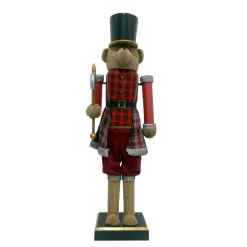 EMINZA Babbo Natale Animali E Personaggi|Personaggi E Oggetti Grande Dimensione-Musicista Schiaccianoci (H154 cm) musicale e animato Teddy