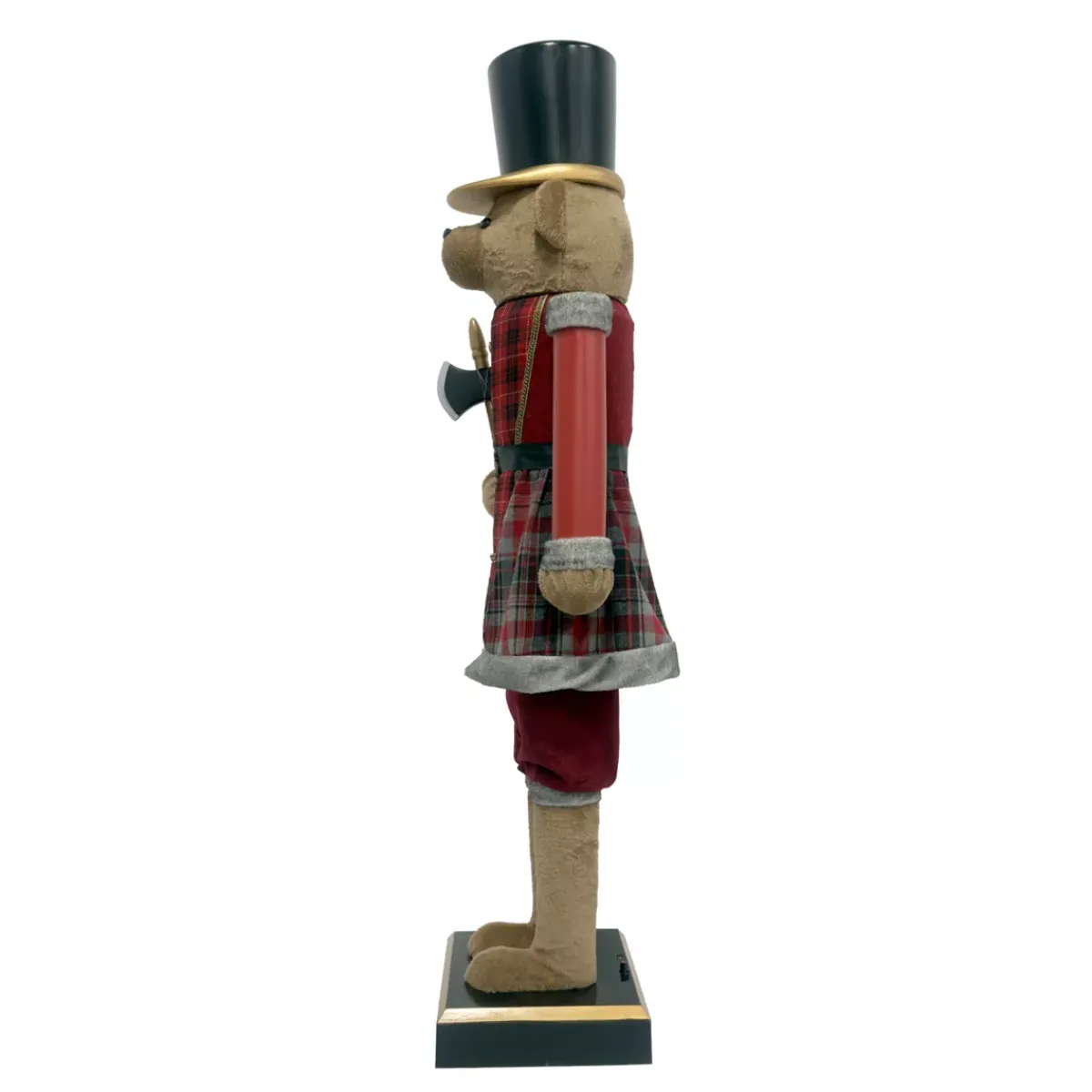 EMINZA Babbo Natale Animali E Personaggi|Personaggi E Oggetti Grande Dimensione-Musicista Schiaccianoci (H154 cm) musicale e animato Teddy