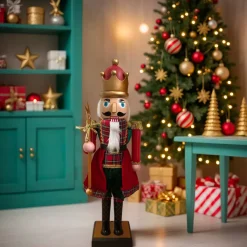 EMINZA Babbo Natale Animali E Personaggi|Personaggi E Oggetti Grande Dimensione-Musicsista in legno Pavel piccolo modello