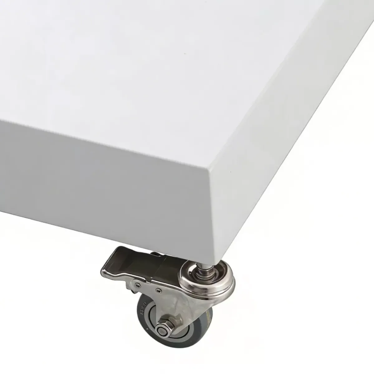 MOBELLIA Ombrelloni Da Giardino-Ombrellone decentrato rettangolare in alluminio con base (3 x 4 m) Elyra Bianco e Verde oliva