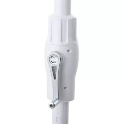 MOBELLIA Ombrelloni Da Giardino-Ombrellone rotondo in alluminio (D3,3 m) Elyra Bianco
