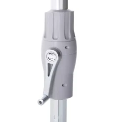 MOBELLIA Ombrelloni Da Giardino-Ombrellone rotondo in alluminio (D3,3 m) Elyra Metallizzato brillante e Antracite