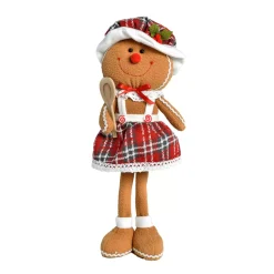 CHRISTMAS DREAM Babbo Natale Animali E Personaggi-Omino di pan di zenzero (H30 cm) Manala Cuoca in piedi