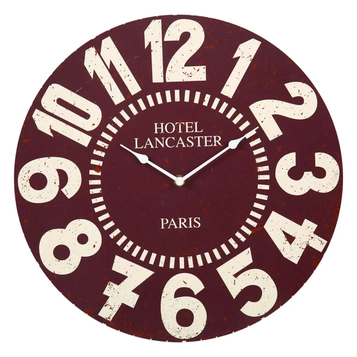 OSTARIA Orologi-Orologio da parete legno (38 cm) Vintage Hôtel
