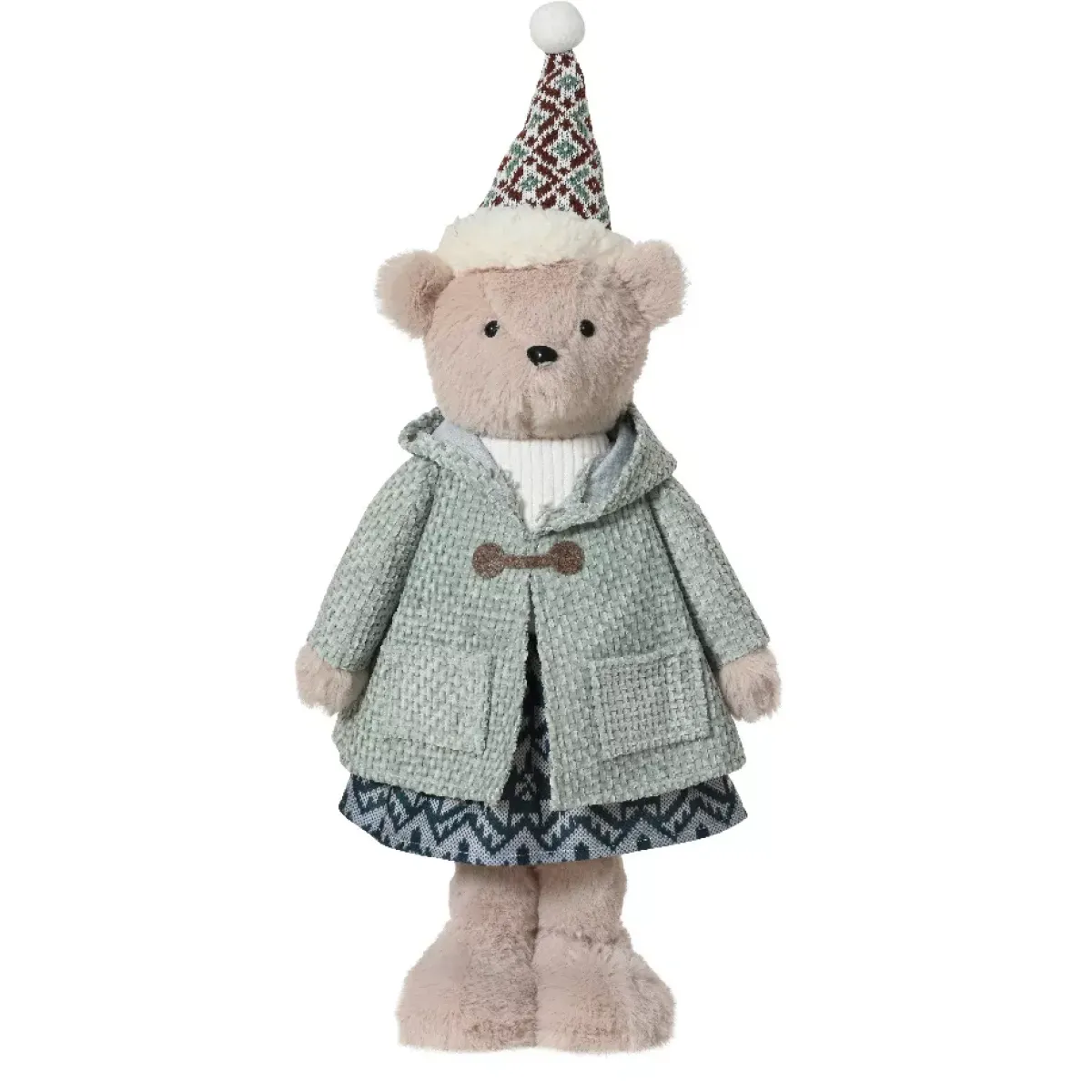 KAEMINGK Babbo Natale Animali E Personaggi-Orsetta delle nevi (H53 cm) Gabrielle e verde chiaro