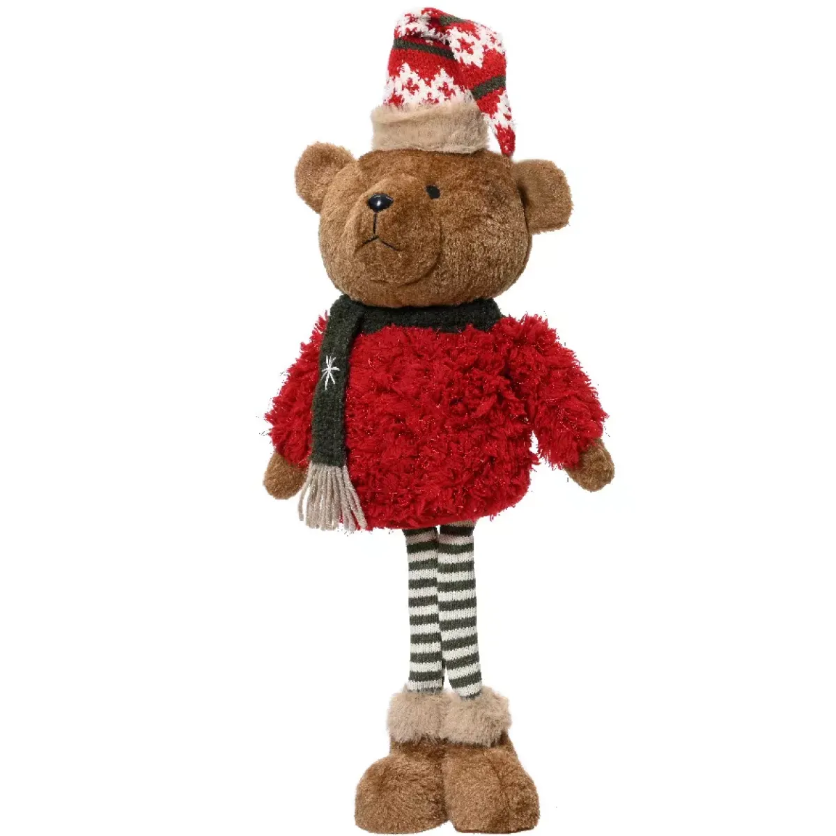 KAEMINGK Babbo Natale Animali E Personaggi-Orsetto di Natale decorazione (H54 cm) Pippin in montagna