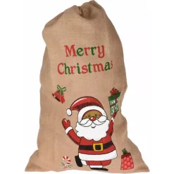 KOOPMAN Calza E Berretto E Vestito Di Natale|Decorazioni E Oggetti Natalizi-Pacco regalo in tessuto "Merry christmas"