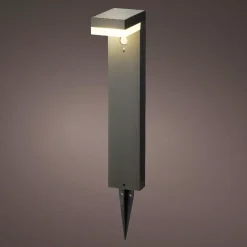 #N/A Luci Per Esterno-Paletto da giardino solare 40 LED 600 lumen (H50 cm) Elite Grigio
