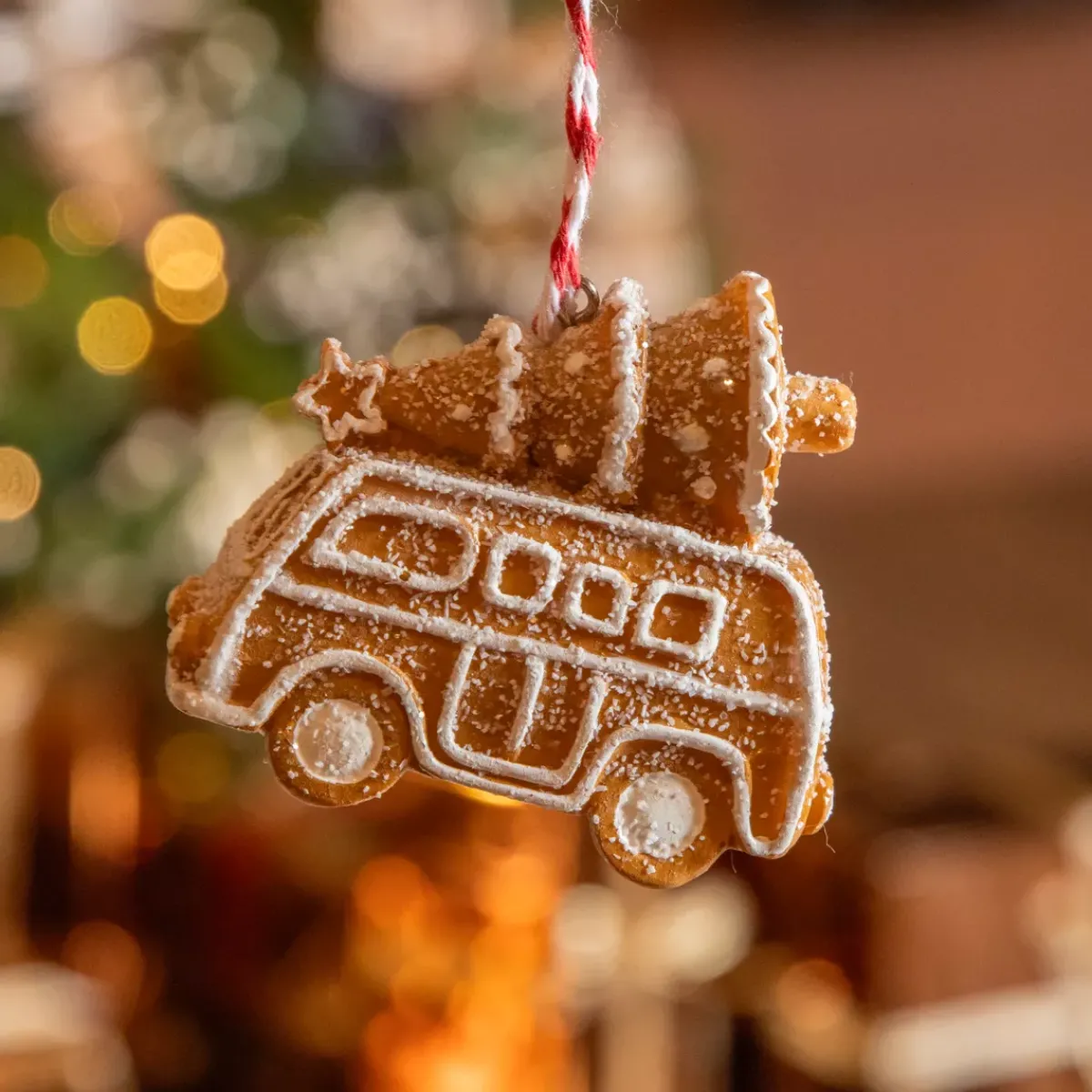 KAEMINGK Addobbi Natalizi-Pallina di Natale da appendere (H7 cm) Pan di zenzero goloso