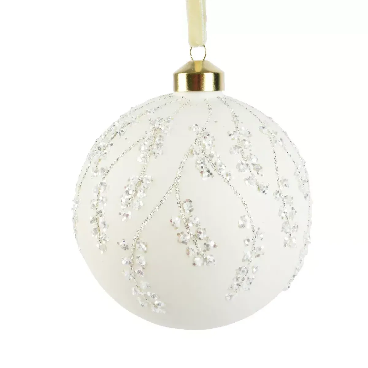 KAEMINGK Palline Di Natale-Pallina di Natale in vetro (D120 mm) Caduta di neve